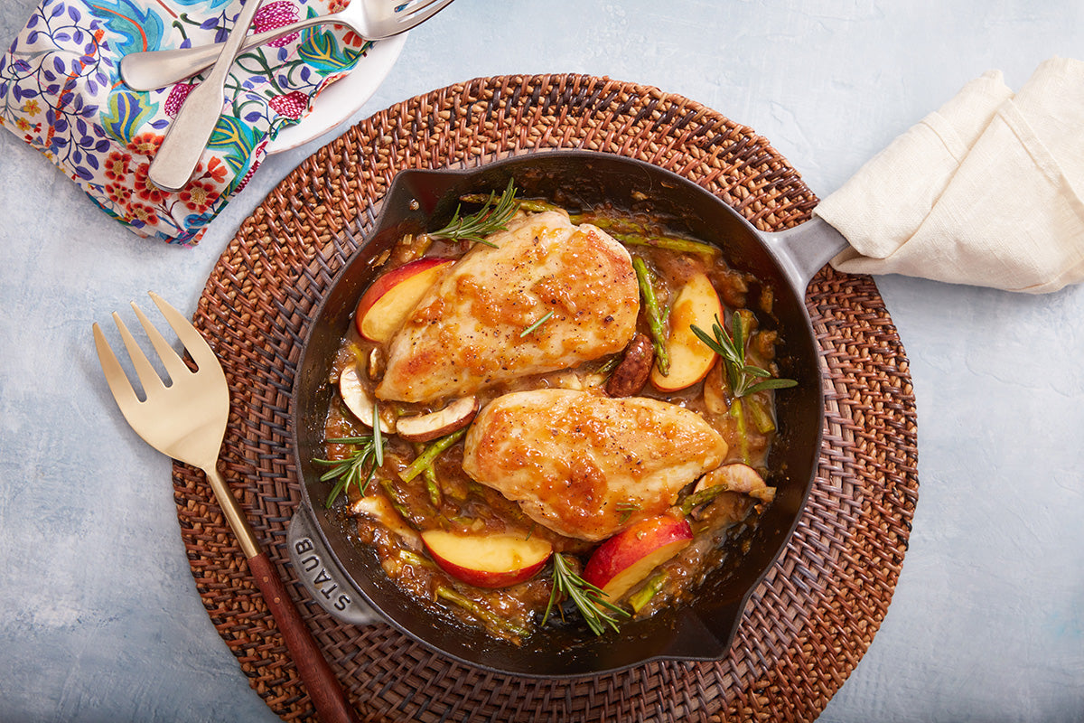 One Skillet Savory Peach Chicken | Woodhill Cottage Recipes