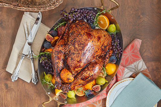 Bourbon and Peach Butter Roasted Turkey Recipe from Woodhill Cottage