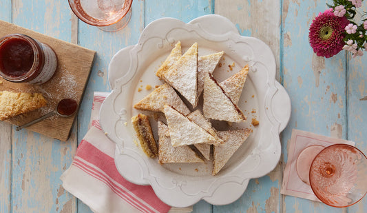 Julia Child's Hungarian Shortbread Recipe with Strawberry Conserve from Woodhill Cottage