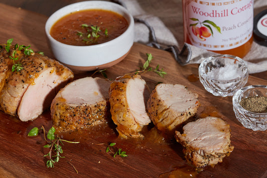 Peach and Hot Honey Glaze with Pork Tenderloin