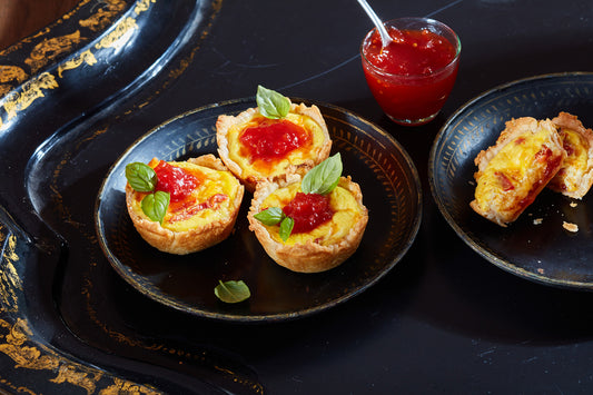 Tomato and Basil Mini Tartlets