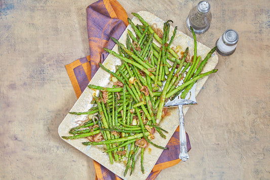 Roasted Asparagus with Curried Peach Glaze Recipe by Woodhill Cottage