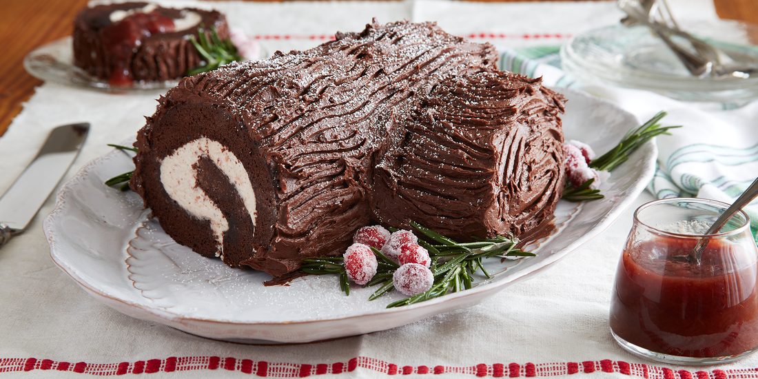 Cottage Log Buche de Noel Recipe by Woodhill Cottage