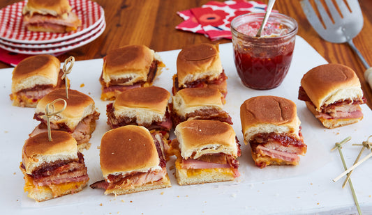 Hawaiian Ham Roll Sliders with Tomato Jam by Woodhill Cottage