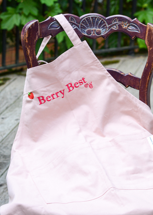 Berry Best Embroidered Apron